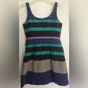 Loft striped sleeveless dress size 2